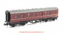 374-889A Graham Farish LMS Stanier 50ft Full Brake Coach number M31248M - BR Maroon